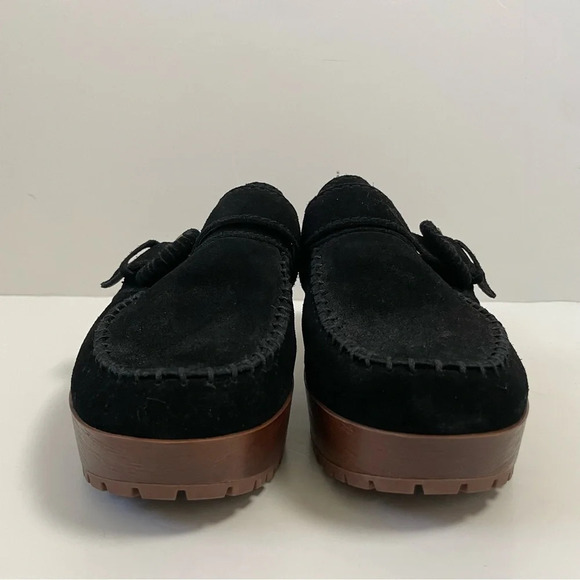 Zodiac Raine Suede Chunky Mules Clogs Size 9M Black - Picture 4 of 15